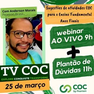 Queridos pais e alunos, 
O Sinepe nos autorizou, oficialmente, a publicar aulas por meio eletrônico! As postagens começarão em breve, sempre pelas ferramentas do Sistema COC.
Neste momento, é fundamental termos tranquilidade e empatia. Estamos à disposição para sanar todas as dúvidas, superar contratempos e explicar, passo a passo, o funcionamento do sistema.
Em breve, comunicaremos sobre os primeiros lançamentos!

Por enquanto, clique no link e assista aos webinars. Tivemos um hoje que continua disponível na plataforma e amanhã, às 9h, teremos mais um webinar ao vivo. Se informe e compartilhe.  https://bit.ly/3ag1sr5